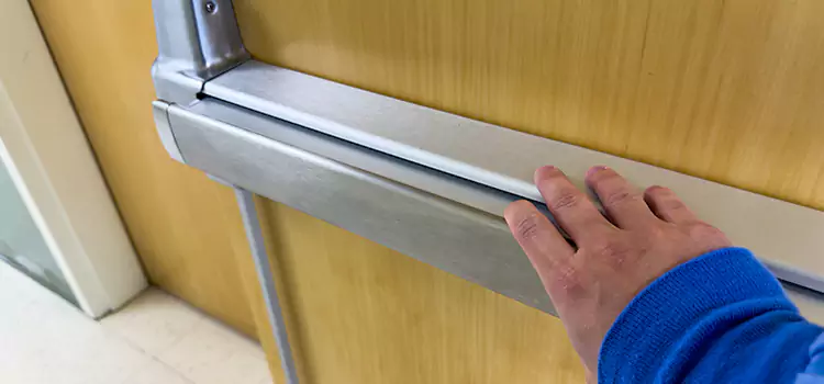 Installing a Push Bar on a Door Milford